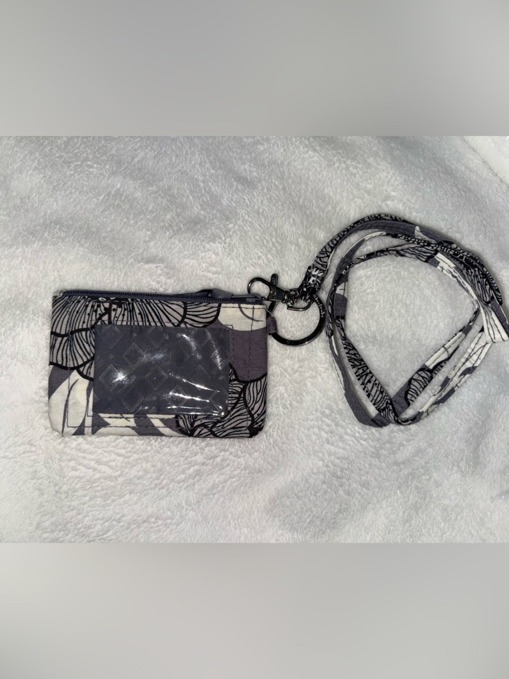 Vera Bradley Floral Print Badge Holder Lanyard